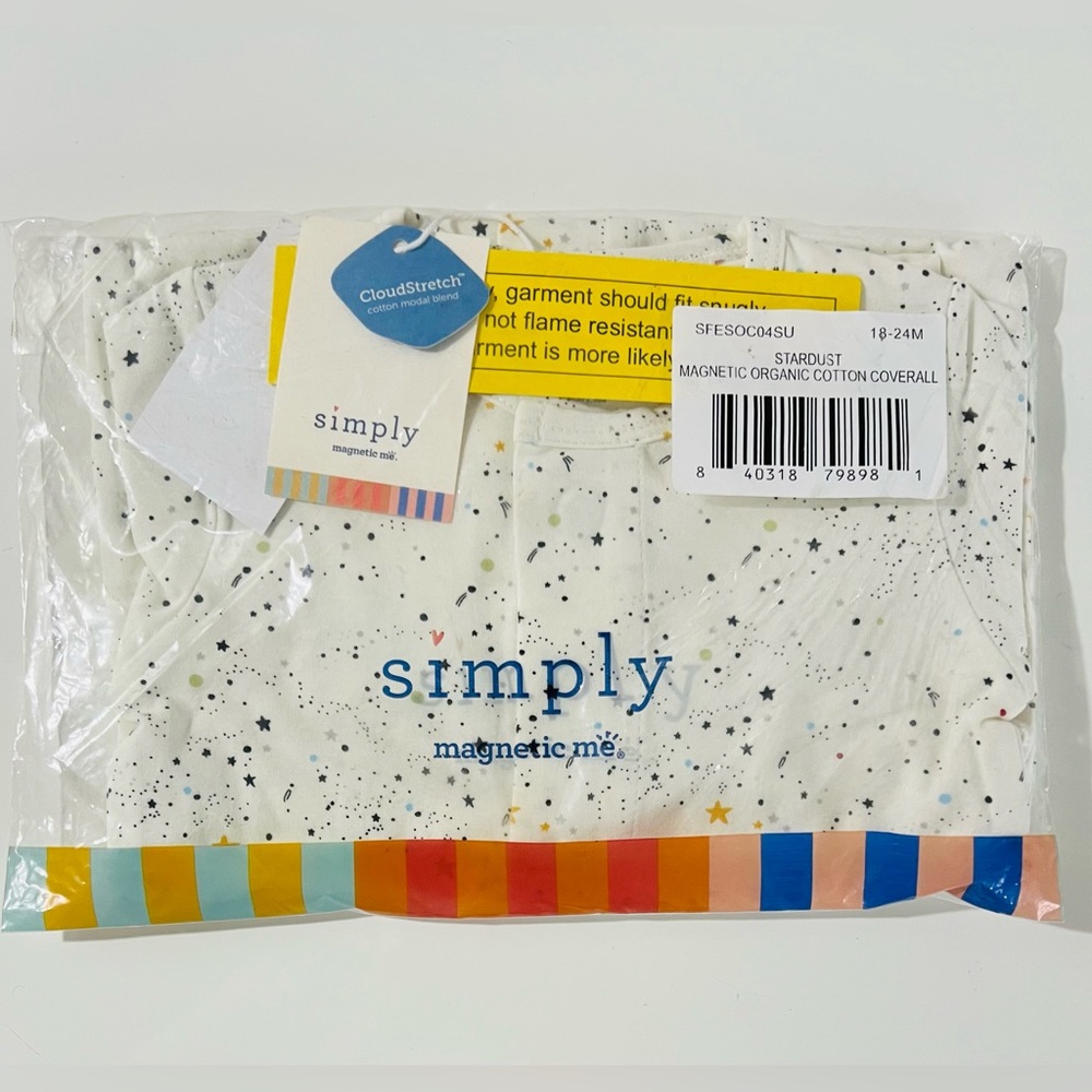 Magnetic Me Stardust Organic Cotton Coverall - Size 18-24 MNTS